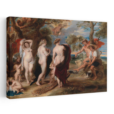 The Judgment Of Paris Classic Wall Art Print by Peter Paul Rubens - Wrapped Canvas Print