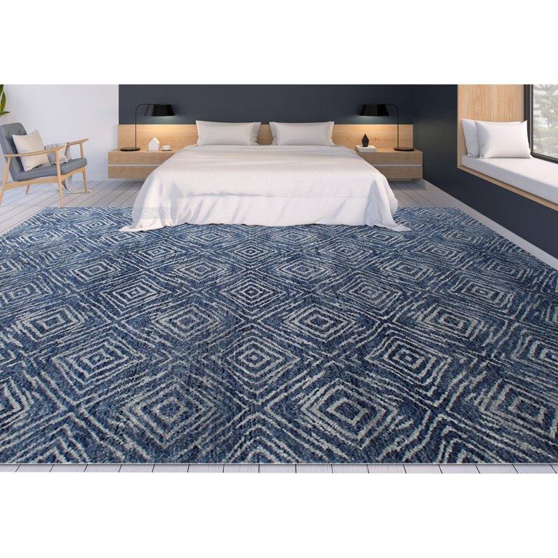 Wool Moroccan Area Rug, Rectangle 2' x 3'