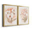 «White and Coral Orchid I», ensemble de 2 peintures sur toiles-1879788629-1879788630