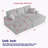 Corduroy 3-Seater Sofa With 3 Back Pillows, 2 Toss Pillows , A Ottoman, 2 Storage Spaces And Cup-Holding Grooves-787539116