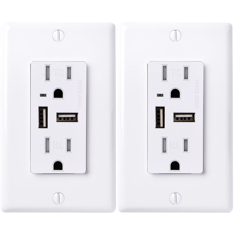 15-Amp GFCL Tamper Resistant Decorator Outlet