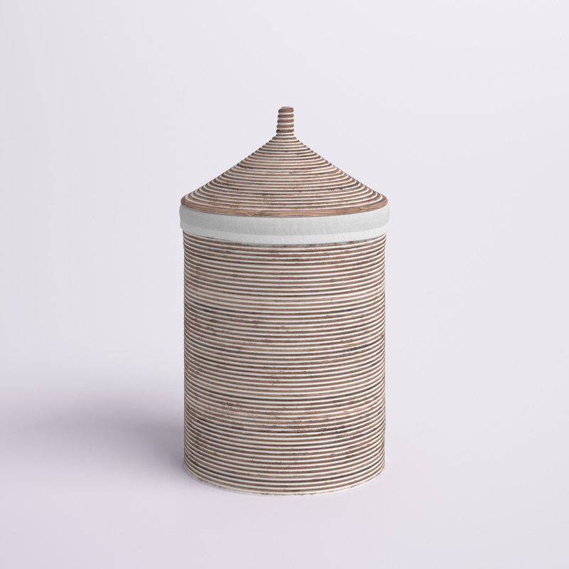 Laundry Hamper, Natural White Wash