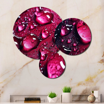Ensemble de salon Red Rose with Raindrops VII - Raindrops