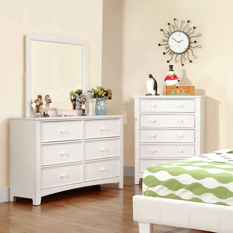 Miroir transitionnel l 32,4 po, blanc, Blanc