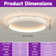 Deontee Acrylic LED Flush Mount Ceiling Light with Remote Control