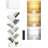 Bookcases With Led Light And Remote Control, 9-Tier Column Floor Lamp-1585701671