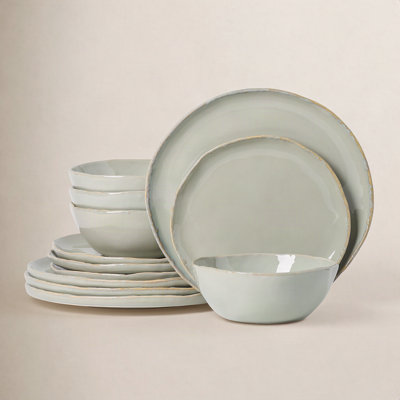 Lucca Stoneware Dinnerware Set - Service for 4
