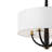 Patchwork 4-Light Pendant - Black/Satin Brass
