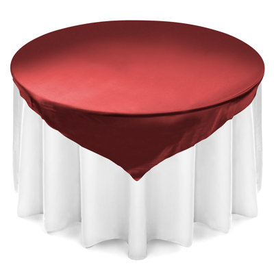  72" Square Satin Table Overlay