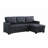 Upholstered Pull out Sectional Sofa with Chaise