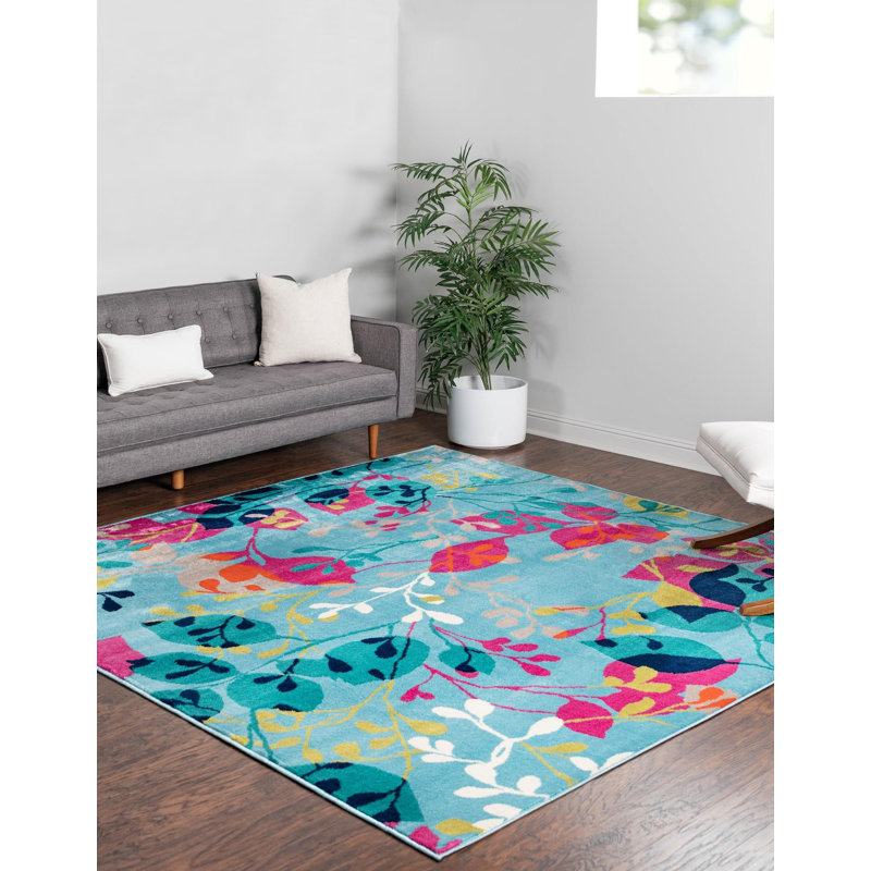 Analiese Floral Indoor Rug, Square 10'