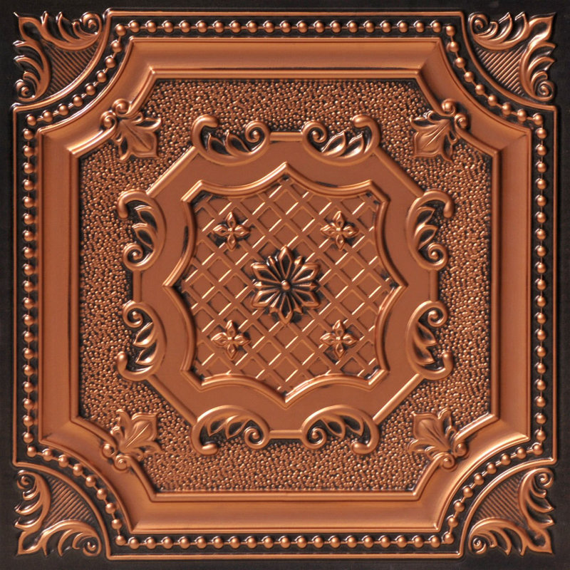 Antique Mocha PVC 24" x 24" Decorative Ceiling Tile