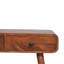 Console à deux tiroirs en bois courbé
