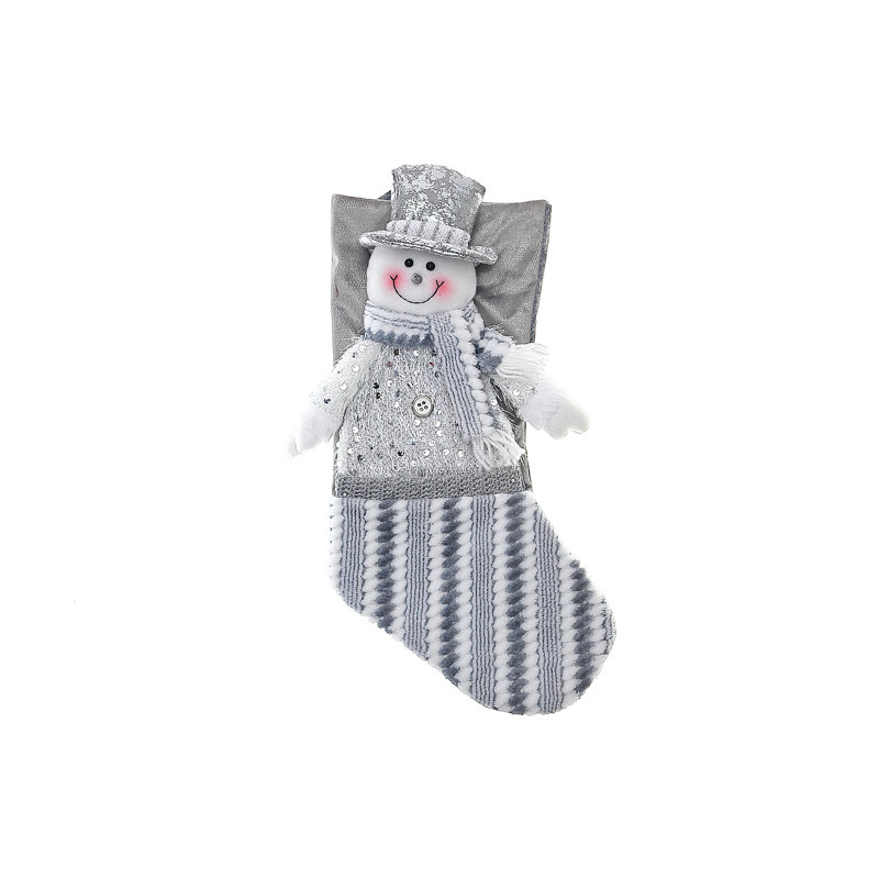 Icy Glam Snowman Stocking