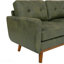 65-Inch Modern Minimalist Two-Seater Sofa, Featuring Breathable Polyester Fabric And Solid Wood Legs-988273107