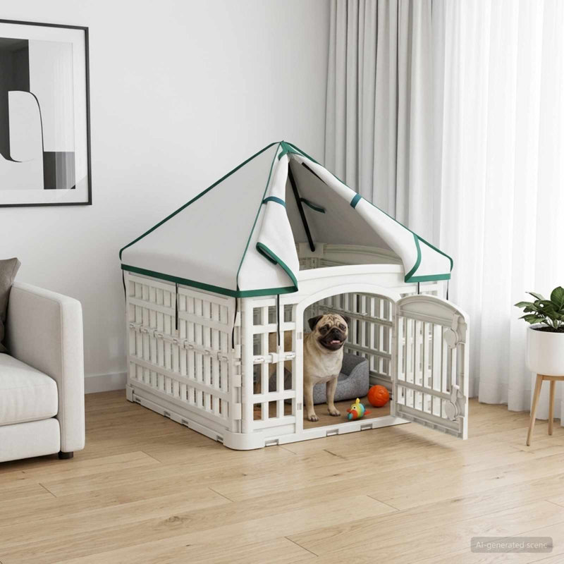Dog Playpen, 82cm H x 60cm W x 60cm D