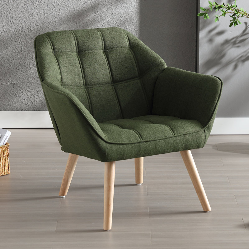 Booneville Upholstered Armchair, Green