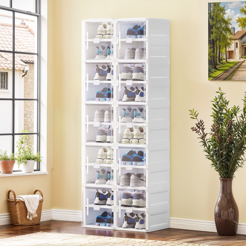 20 Pair Stackable Shoe Storage Box