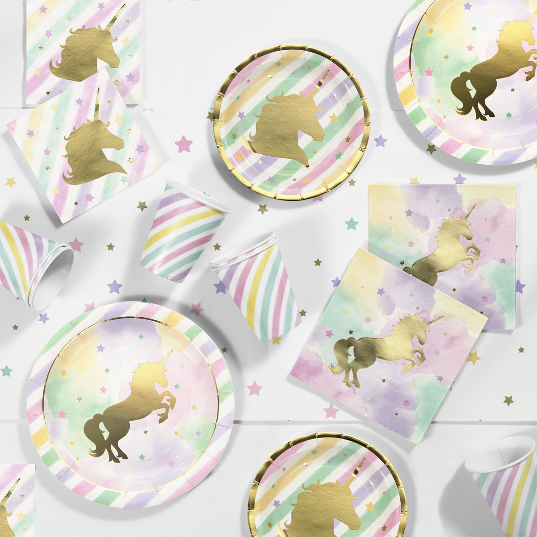 Creative Converting Unicorn Birthday Party Supplies Kit, Serves 8 The Party Aisle™