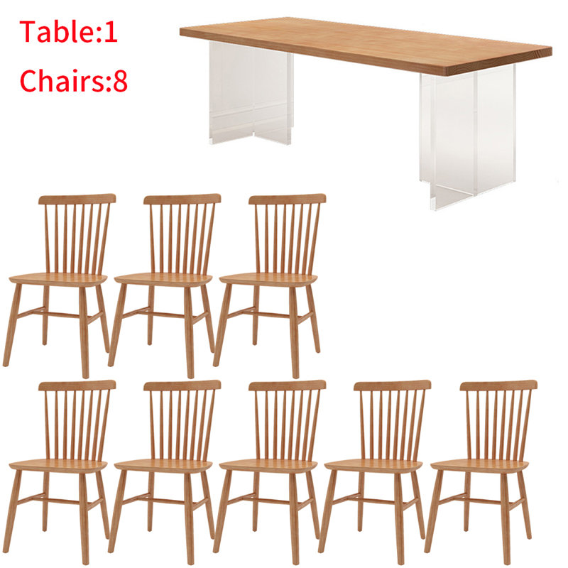 Ensemble de table de salle à manger Jerrame, H 29,5 po x L 70,8 po x l 31,4 po