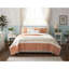 Ensemble de courtepointe en percale de coton 6 pièces avec coussins Coral King / Cal King-121790711-121790713