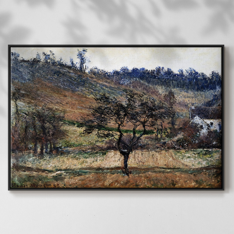 La vallée de Falaise, 1883, H 25 po x l 37 po x P 2 po, Noir