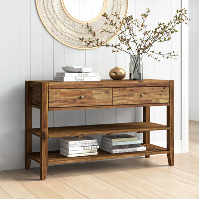 Flavio 48'' Solid Wood Top Console Table
