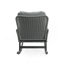 Chaise berçante en osier gris ConteMPorary