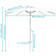 Delaplaine 9' Solid Octagon Market Umbrella with Push-Button Tilt