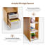 Bureau d'ordinateur moderne avec tiroirs de rangement et tablette-605435713