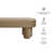 Mossi Oval Performance Velvet Accent Bench In Taupe-244437605
