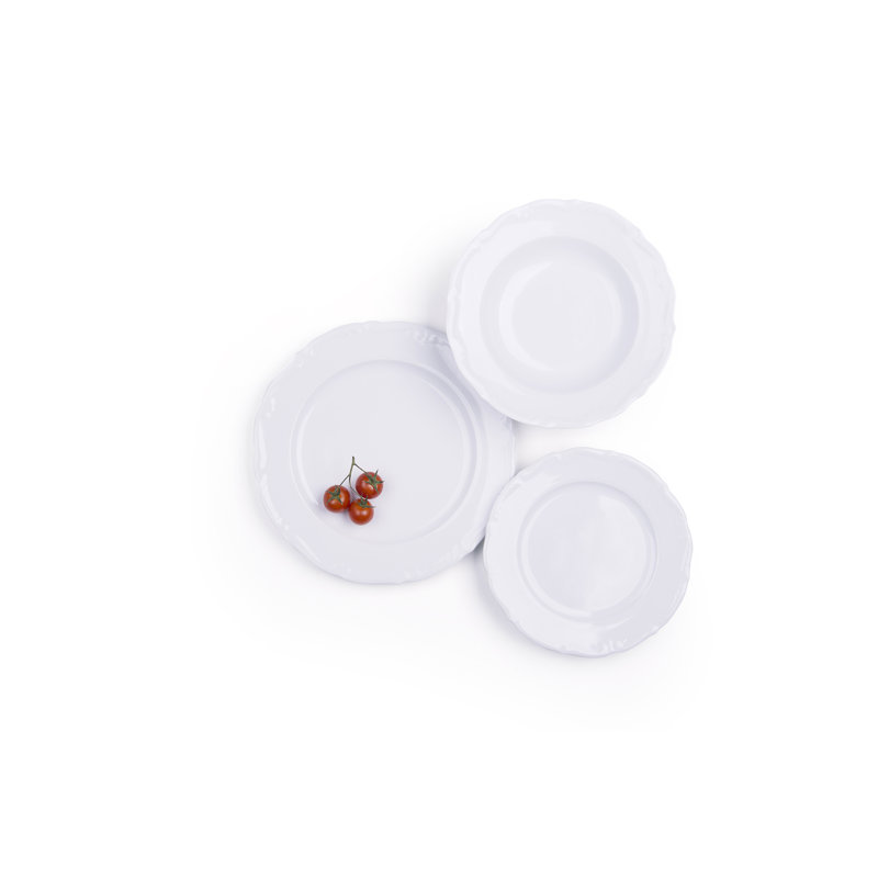 Mademoiselle Piece Porcelain Dinnerware Set - Service for 6