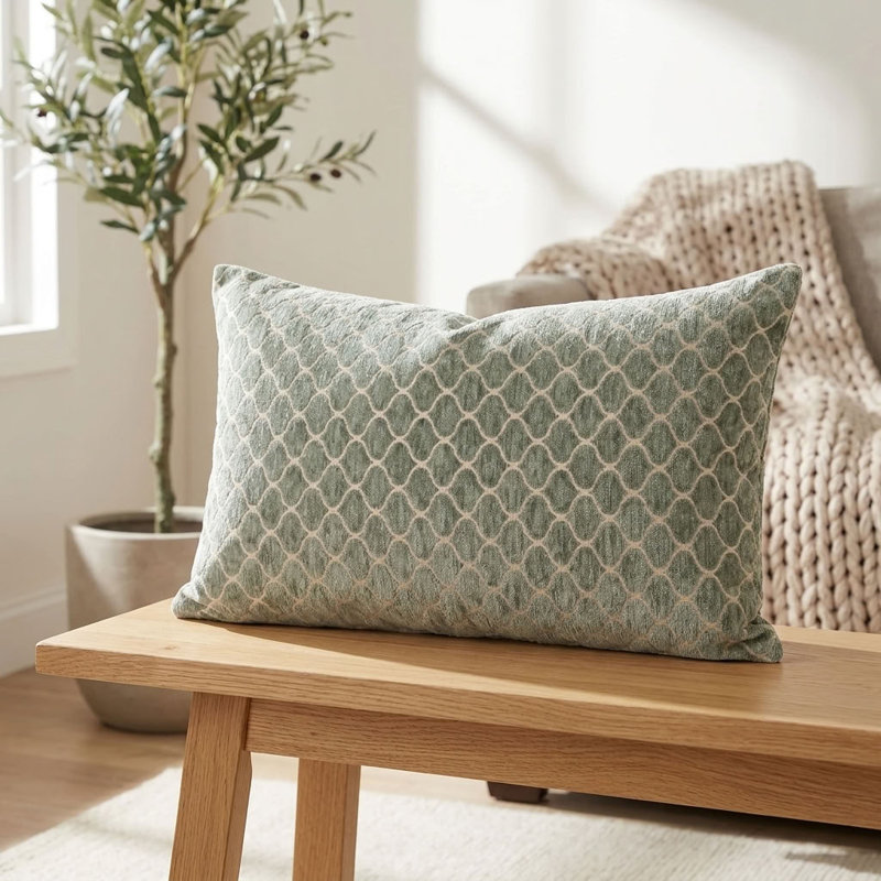 Coussin décoratif de luxe clou de girofle, 24 po x 24 po
