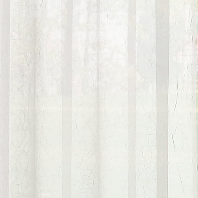 Winter White 108" Sheer Polyester Rod Pocket Curtain Panel