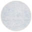 Tapis bleu / ivoire en coton / laine / coton touffeté à la main Gorete-860564623
