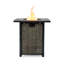 Foyer de table au gaz propane 28 po 28 po, foyer carré en acier de 50000 BTU pour patio extérieur - noir
