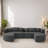 115"W 4-Piece Upholstered Sectional-1592028619
