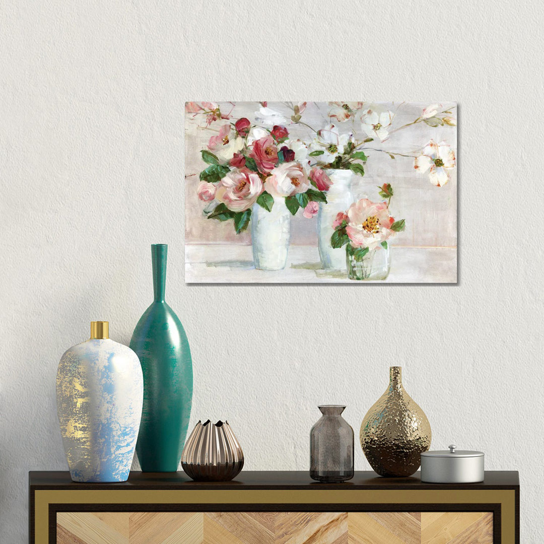 Shades Of Blush von Sally Swatland - Galerie-verpackte Leinwand Giclée