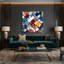 «Nautical Ships drapeaux», art mural sur toile mauve-331887000