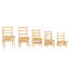Paire de chaises à dossier échelle Jonti-Craft KYDZ-16115899
