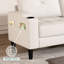 Canapé modulaire rembourré de 78 po avec méridienne Kimberlei-601997753-601997752