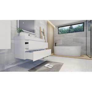Latitude Run® Carnetta 42'' Single Bathroom Vanity with Top & Reviews ...