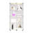 4 Shelves Glass Display Cabinet With Two-Door And Led Lights - For Living Room, Bedroom, Lounge 64.7"*31.7"*14.3", White Tempered & Black Frame 2 Doors For Work Area, Room 64.7"*31.7"*14.3" Stable