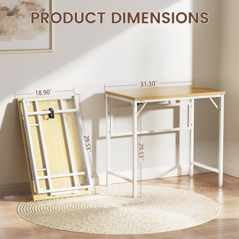 Petit bureau d'ordinateur pliable pour ordinateur personnel