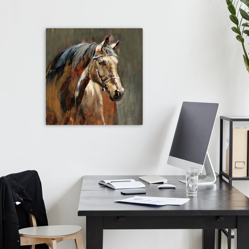 Stable at Dusk, art contemporain, H 18 po x l 18 po