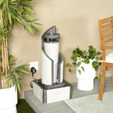 Dafnoula Weather Resistant Floor Fountain with Light