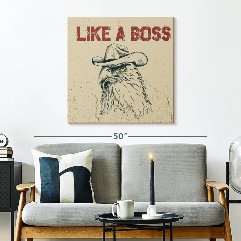 Lelar Boss Cowboy Eagle, 30" H x 30" W