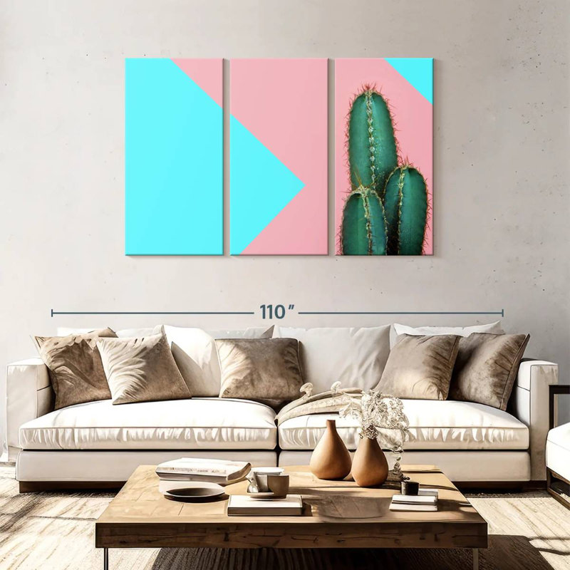 Harnek Cactus, 48" H x 74" W