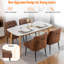 Dining Chairs,Mid Century Dining Chairs,Faux Leather Dining Chairs with Back Pull Rod-959744043
