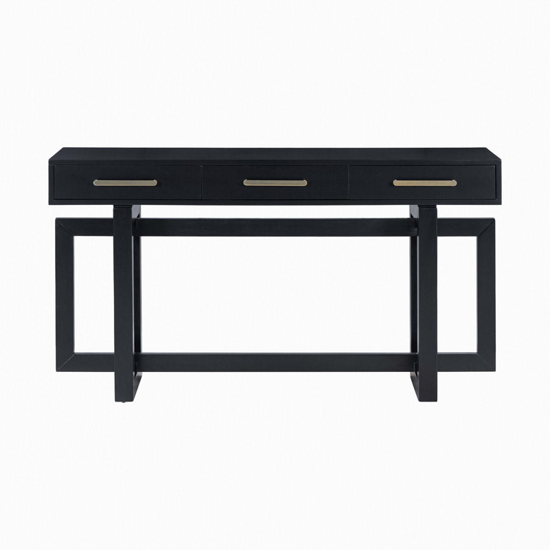 Elegant Console Table with Three Drawers, Extra Long Entryway Table for Entryway, Hallway, Living Room, Foyer, Corridor